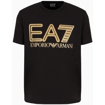 textil Herr T-shirts Emporio Armani EA7 3DPT37 PJMUZ Svart