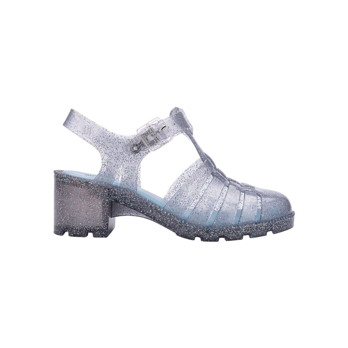 Skor Dam Sandaler Melissa Possession Heel Fem - Glitter Clear Silver