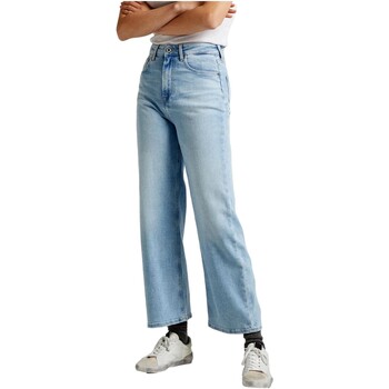 textil Dam Jeans Pepe jeans VAQUERO WIDE LEG FIT   PL204598PF38 Blå