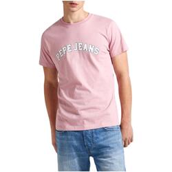 textil Herr T-shirts Pepe jeans  Rosa