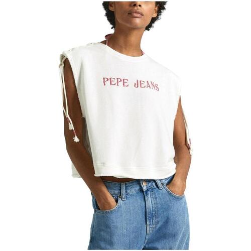 textil Dam T-shirts Pepe jeans  Flerfärgad