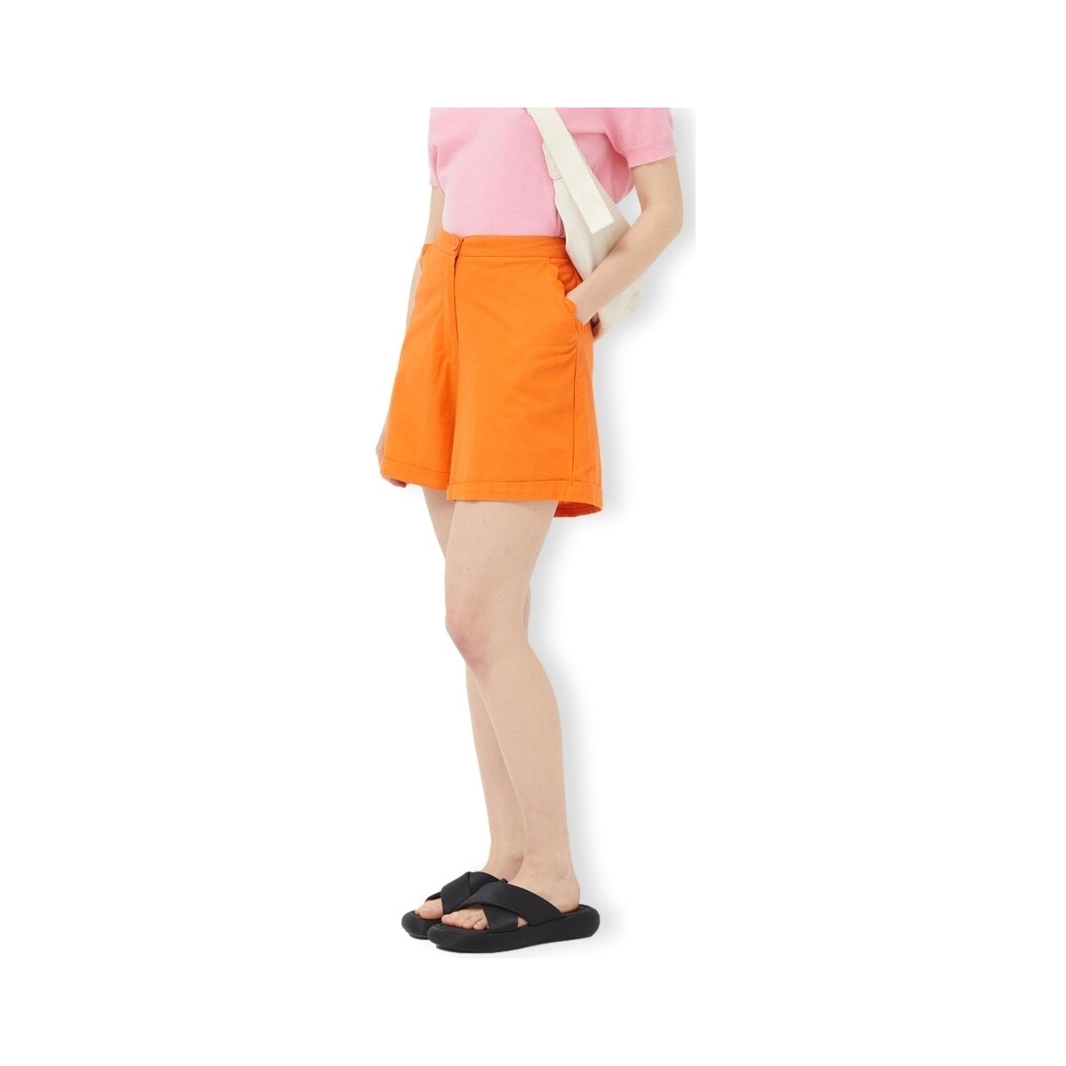 textil Dam Shorts / Bermudas Compania Fantastica COMPAÑIA FANTÁSTICA Shorts 43019 - Orange Orange