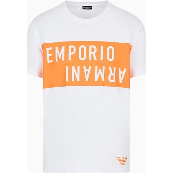 textil Herr T-shirts Emporio Armani 211818 4R476 Vit