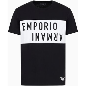 textil Herr T-shirts Emporio Armani 211818 4R476 Svart
