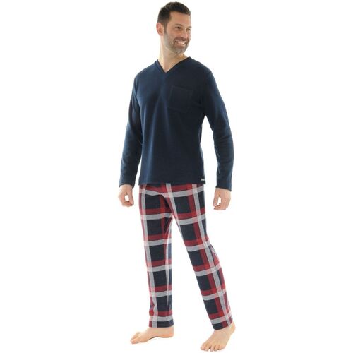 textil Herr Pyjamas/nattlinne Pilus PUNTO Blå