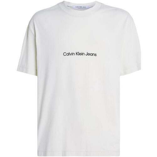 textil Herr T-shirts Calvin Klein Jeans  Beige