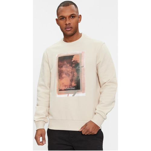 textil Herr Sweatshirts Calvin Klein Jeans K10K112756 Beige