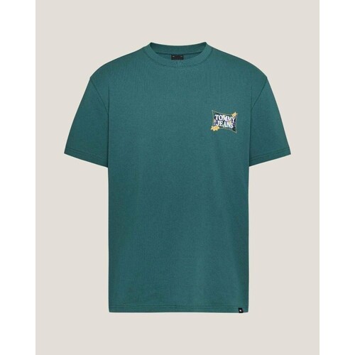 textil Herr T-shirts Tommy Hilfiger DM0DM18562CT0 Grön