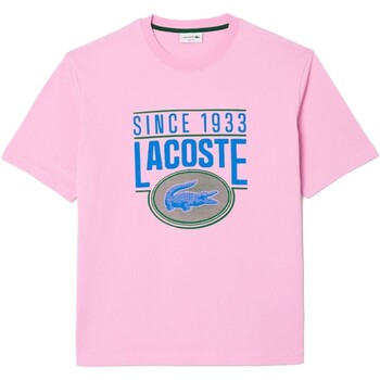 textil Herr T-shirts Lacoste  Rosa