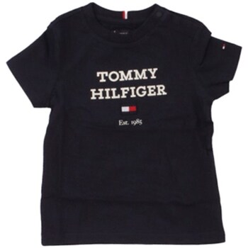 textil Pojkar T-shirts Tommy Hilfiger KB0KB08671 Svart