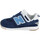 Skor Barn Sneakers New Balance 574 Velours Toile Enfant Navy Blue Blå
