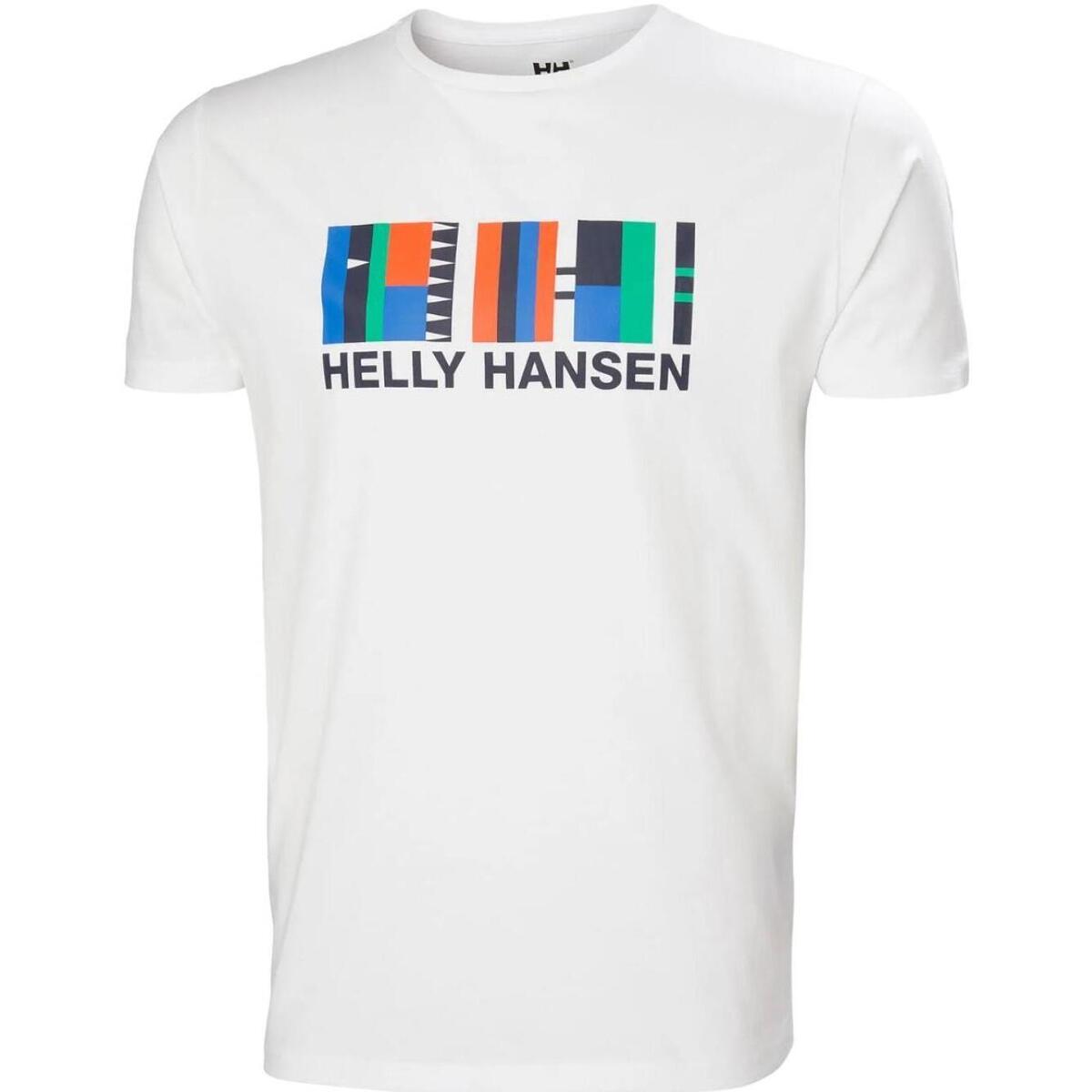 textil Herr T-shirts Helly Hansen  Vit