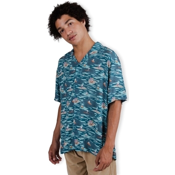 textil Herr Långärmade skjortor Brava Fabrics Peanuts Coast Aloha Shirt - Blue Blå