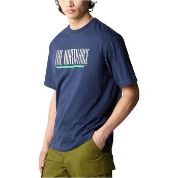 textil Herr T-shirts The North Face NF0A87E78K21 Blå