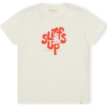 textil Herr T-shirts & Pikétröjor Revolution T-Shirt Regular 1344 SUF - Off White Orange