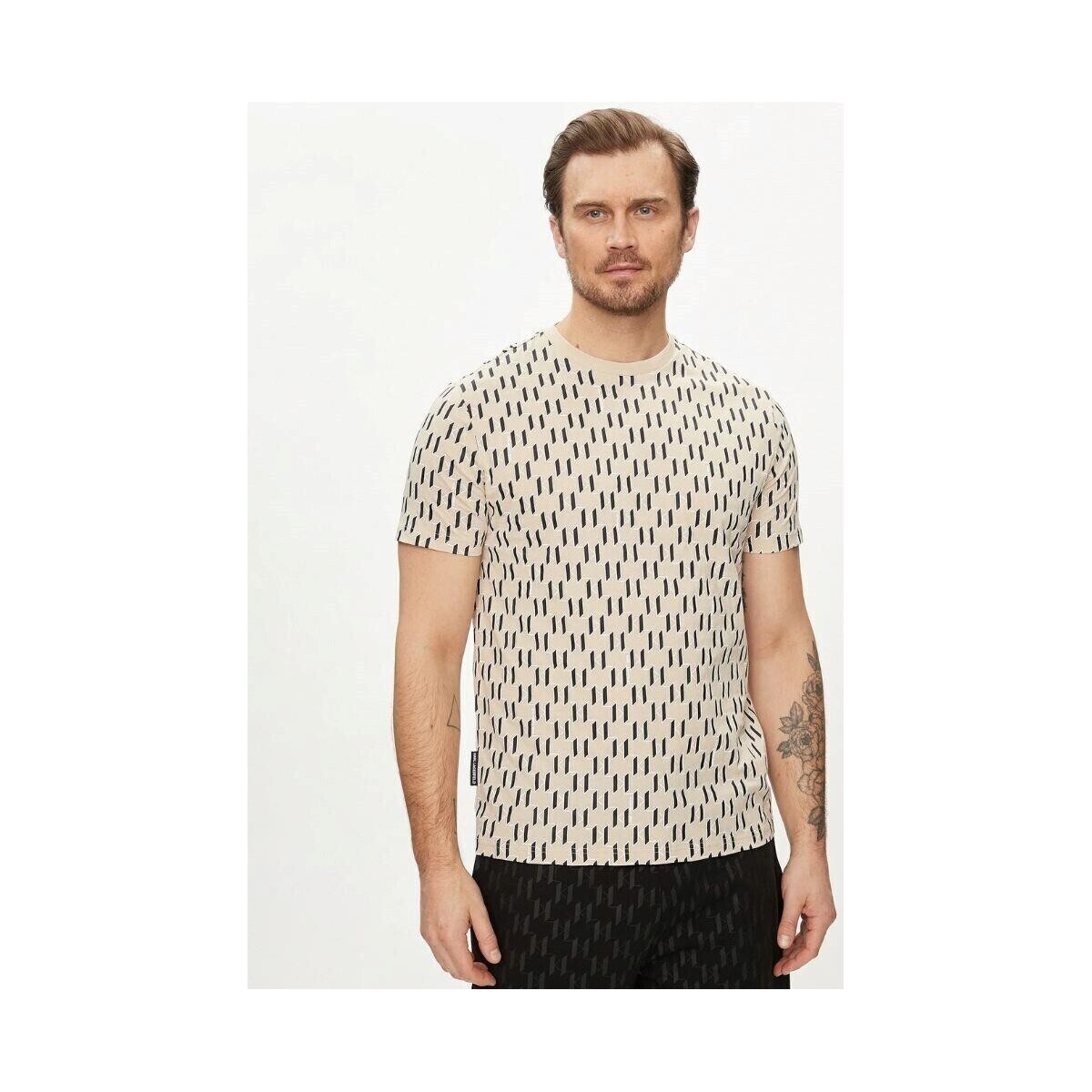 textil Herr T-shirts Karl Lagerfeld 755074 542251 Beige