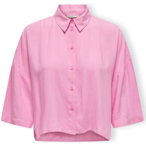 textil Dam Blusar Only Noos Astrid Life Shirt 2/4 - Begonia Pink Rosa