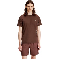 textil Herr T-shirts Fred Perry CAMISETA HOMBRE   M1600 Brun