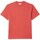 textil Herr T-shirts Lacoste  Röd