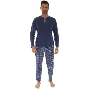 textil Herr Pyjamas/nattlinne Pilus FLORAN Blå