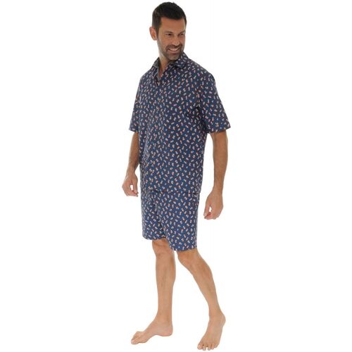textil Herr Pyjamas/nattlinne Pilus FLORAN Blå