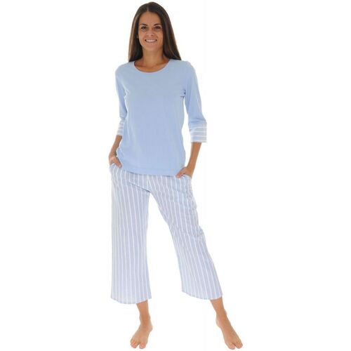 textil Dam Pyjamas/nattlinne Pilus ELISA Blå