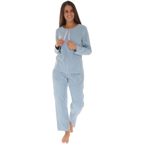 textil Dam Pyjamas/nattlinne Pilus ELINE Blå