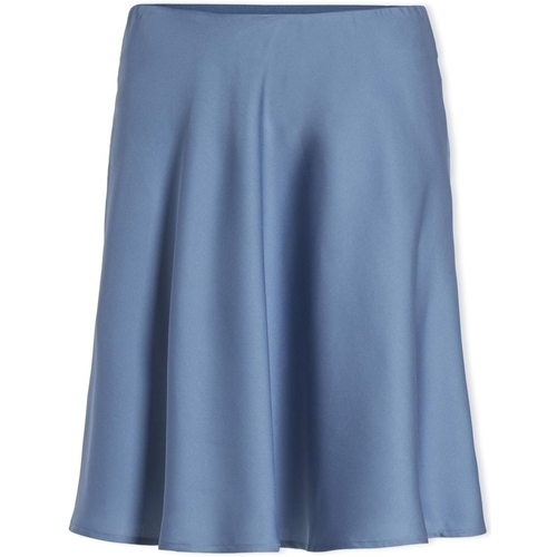 textil Dam Kjolar Vila Ellette Skirt - Coronet Blue Blå