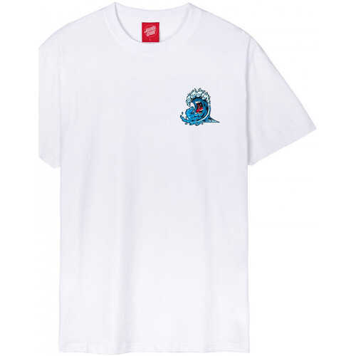 textil Herr T-shirts & Pikétröjor Santa Cruz Screaming wave Vit