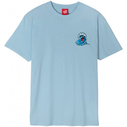 textil Herr T-shirts & Pikétröjor Santa Cruz Screaming wave Blå