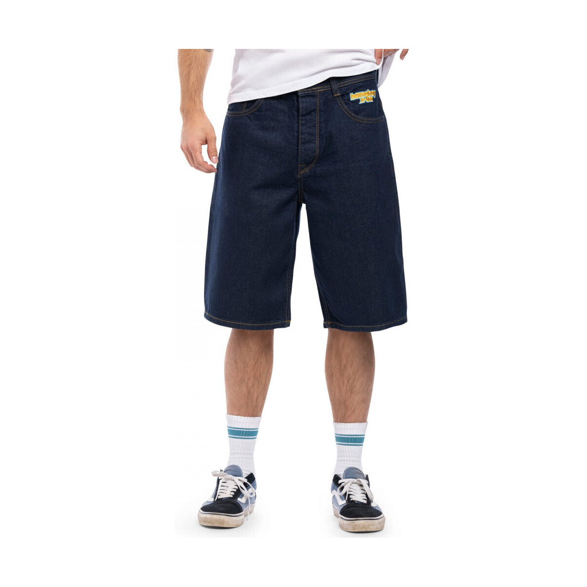 textil Herr Shorts / Bermudas Homeboy X-tra baggy denim shorts Blå
