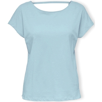 textil Dam Blusar Only Top May Life S/S - Clear Sky Blå
