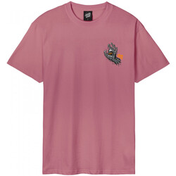 textil Herr T-shirts & Pikétröjor Santa Cruz Melting hand Rosa