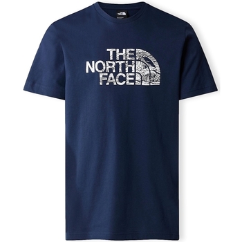 textil Herr T-shirts & Pikétröjor The North Face Woodcut Dome T-Shirt - Summit Navy Blå