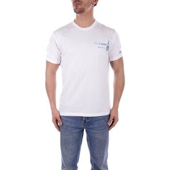 textil Herr T-shirts Mc2 Saint Barth TSHM001 Vit