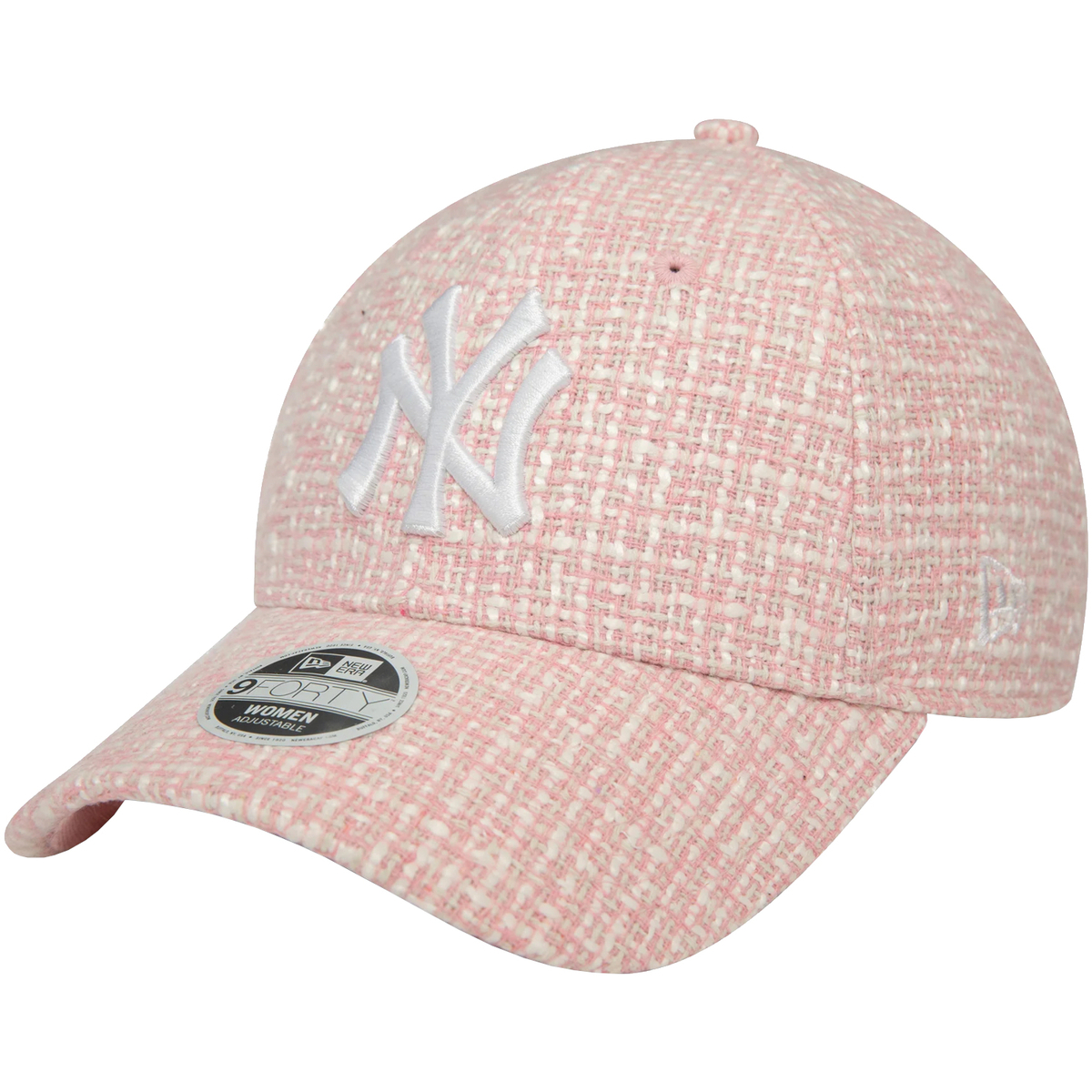 Accessoarer Dam Keps New-Era Wmns Summer Tweed 9FORTY New York Yankees Cap Rosa
