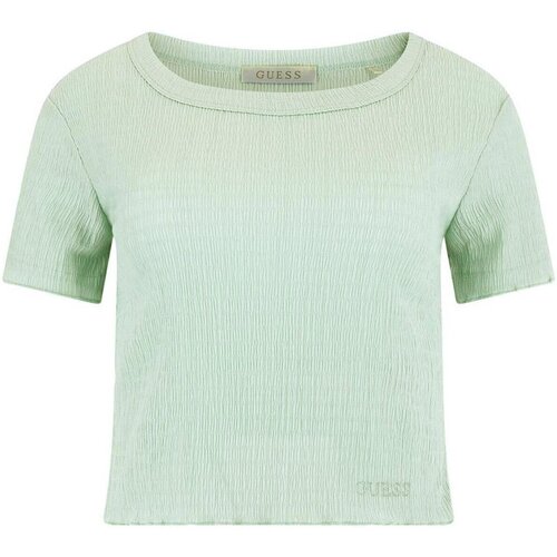 textil Dam T-shirts & Pikétröjor Guess W3GP34 KBQI0 Grön