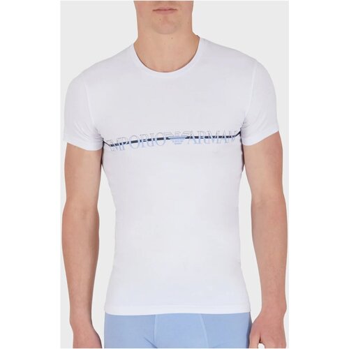textil Herr T-shirts Emporio Armani 111035 4R729 Vit