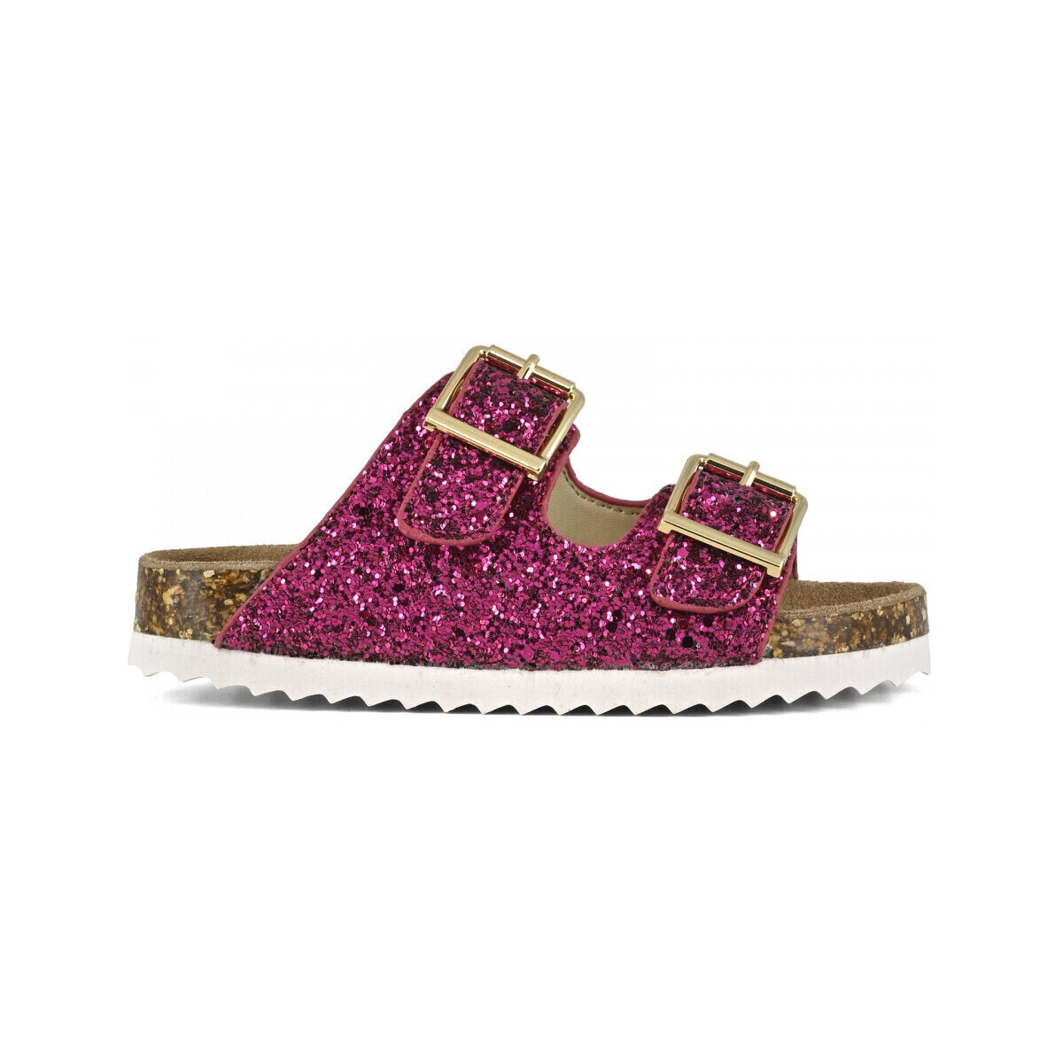 Skor Dam Sandaler Colors of California Glitter sandal 2 buckles Rosa