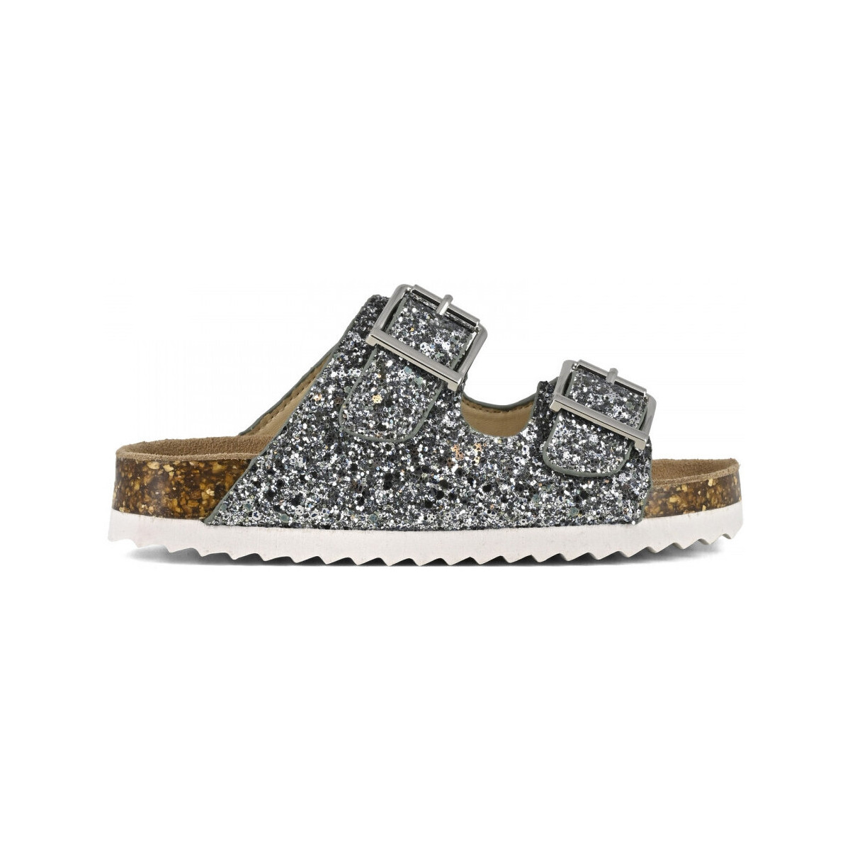 Skor Dam Sandaler Colors of California Glitter sandal 2 buckles Blå