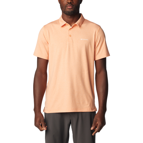 textil Herr Kortärmade pikétröjor Columbia Tech Trail Polo Shirt Orange