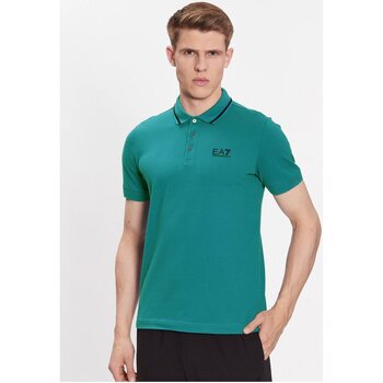 textil Herr T-shirts & Pikétröjor Emporio Armani EA7 8NPF06 PJ04Z Grön