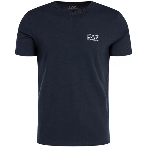 textil Herr T-shirts Emporio Armani EA7 8NPT53 PJM5Z Blå