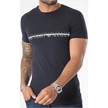textil Herr T-shirts Emporio Armani 111035 4R729 Blå