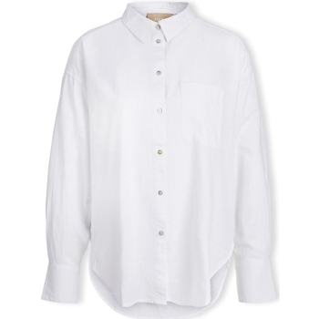 textil Dam Blusar Jjxx Jamie Linen Shirt L/S - White Vit