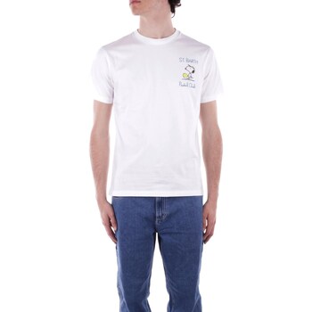 textil Herr T-shirts Mc2 Saint Barth TSHM001 Vit
