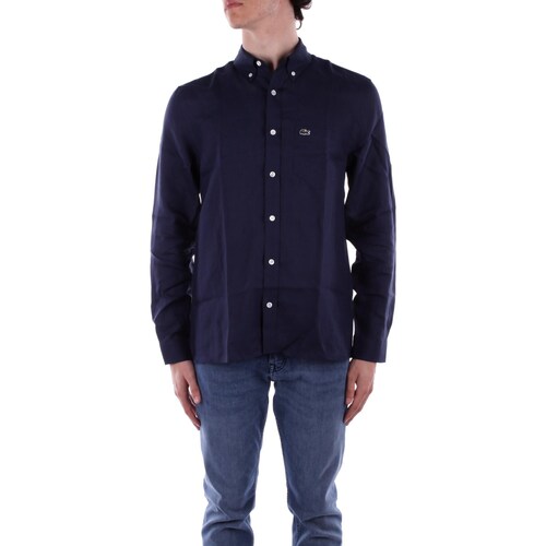 textil Herr Långärmade skjortor Lacoste CH5692 Blå