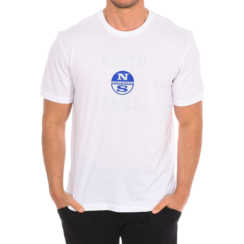 textil Herr T-shirts North Sails 9024000-101 Vit
