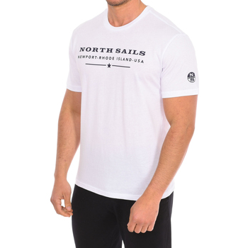 textil Herr T-shirts North Sails 9024020-101 Vit