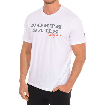 textil Herr T-shirts North Sails 9024030-101 Vit